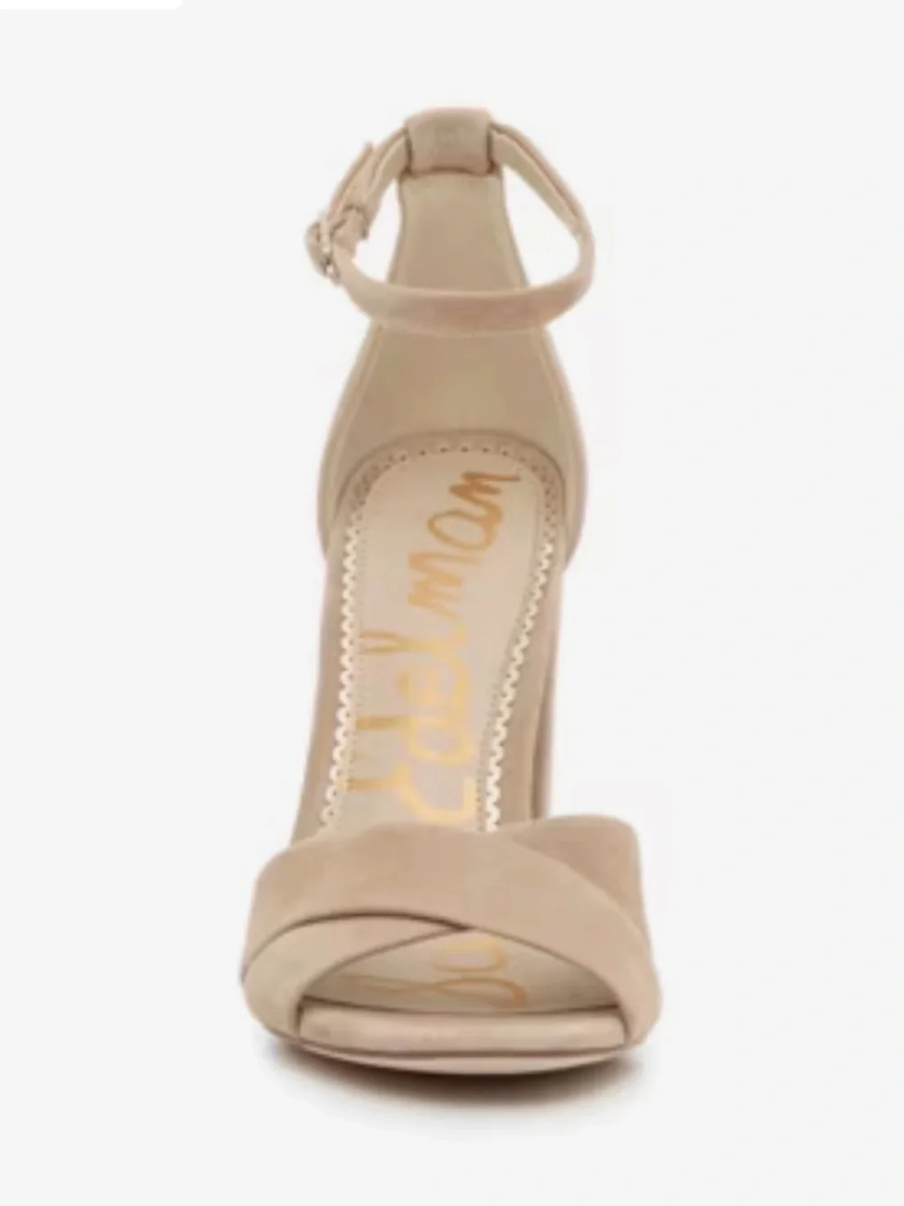NBW Sam Edelman Yenna Sandal size 7.5 tan adjustable ankle strap 4 inch heel